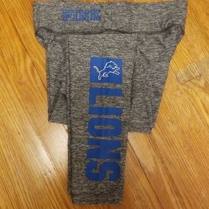 Authentic PINK Detroit Lions yoga pants